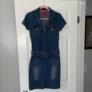 Denim Short Sleeve Dress